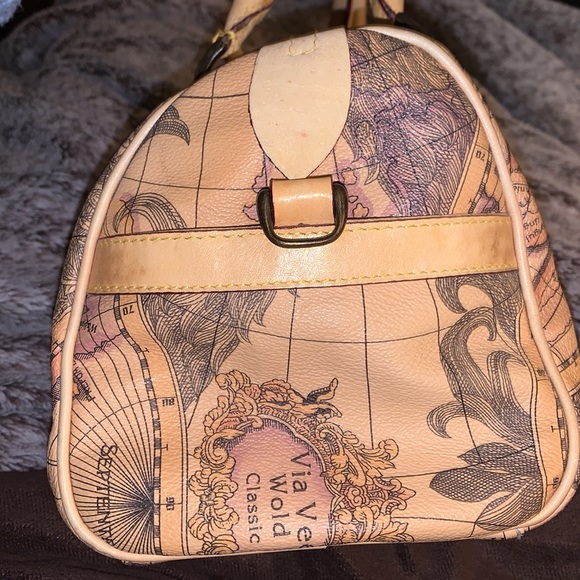 Vintage Allan Edward World Map Atlas Purse - Picture 2 of 8